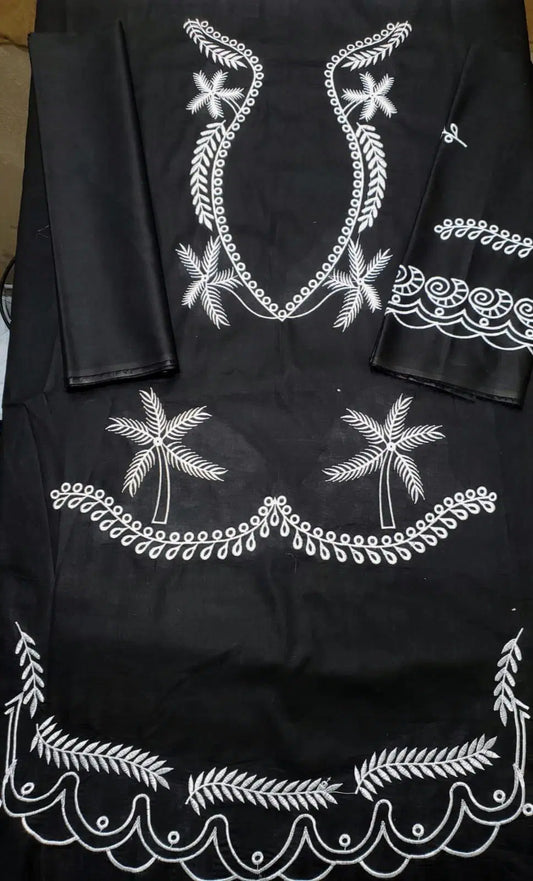 2 Pcs Women's Unstitched Embroidered Suit