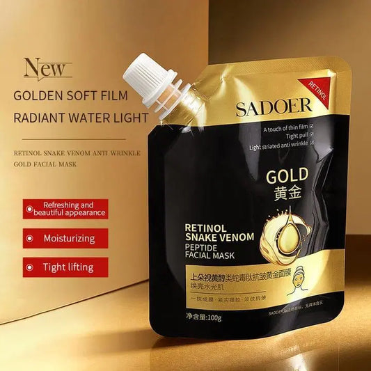 SADOER-Retinol Snake Venom Peptide Anti-Wrinkle, Gold Mask