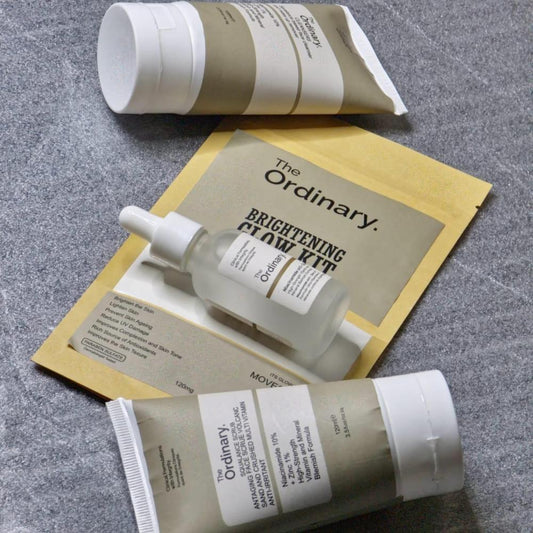 The Ordinary-4 in 1 Skincare Bundle - Cleanser, Scrub, Powder Mask & Serum