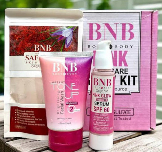 BNB-Pink Skin Care Glow Kit 3 in 1