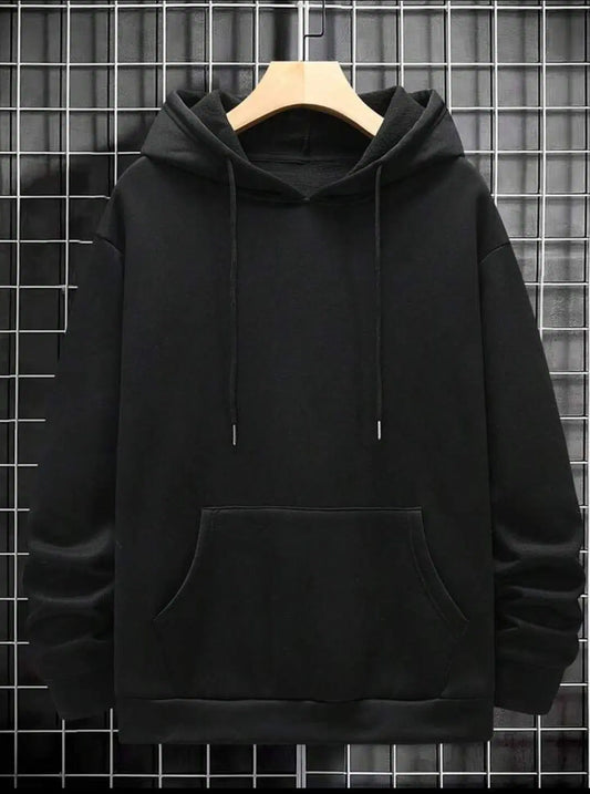 1 Pc Fleece Plain Hoodie